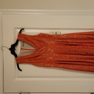 Coral dress